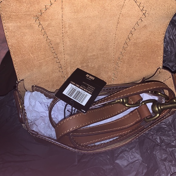 NWT new Frye Ilana Color Block Crossbody in Cognac - Picture 4 of 11